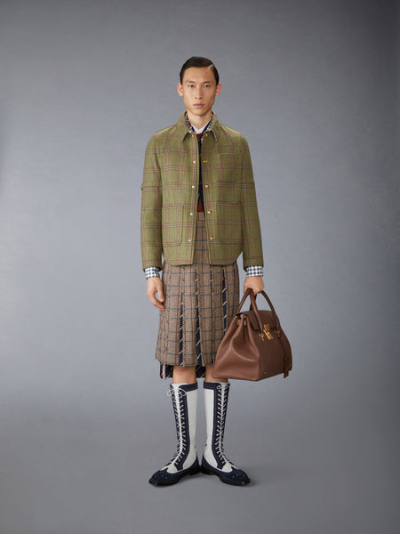 HUNTING TWEED ARMBAND UTILITY JACKET