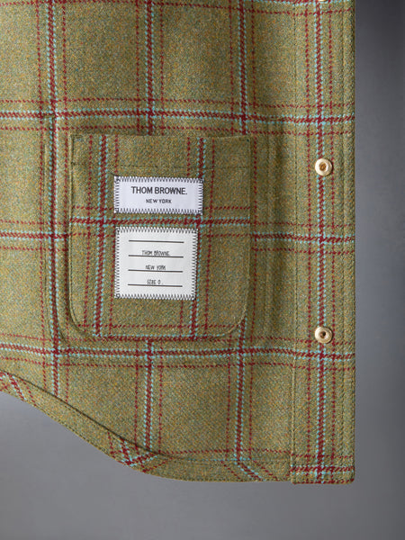 HUNTING TWEED ARMBAND UTILITY JACKET