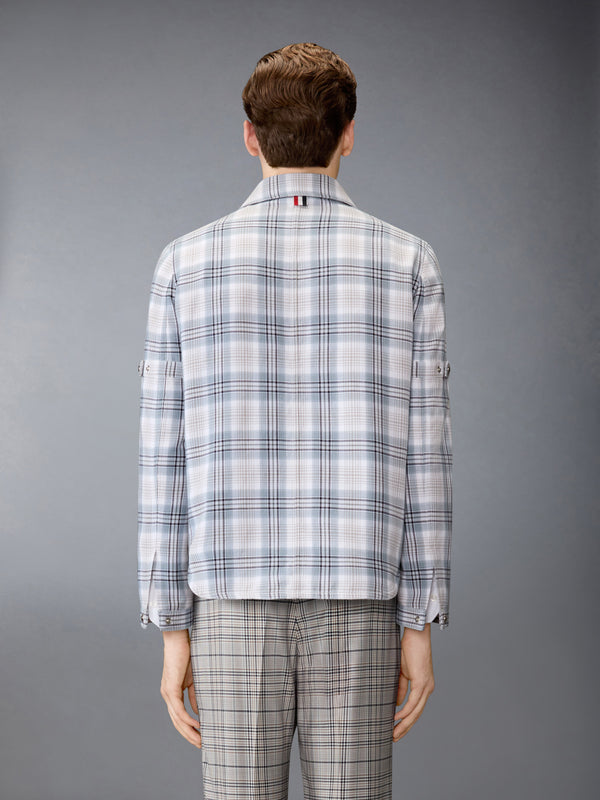 WINDOWPANE PLAID ARMBAND UTILITY JACKET - image 2