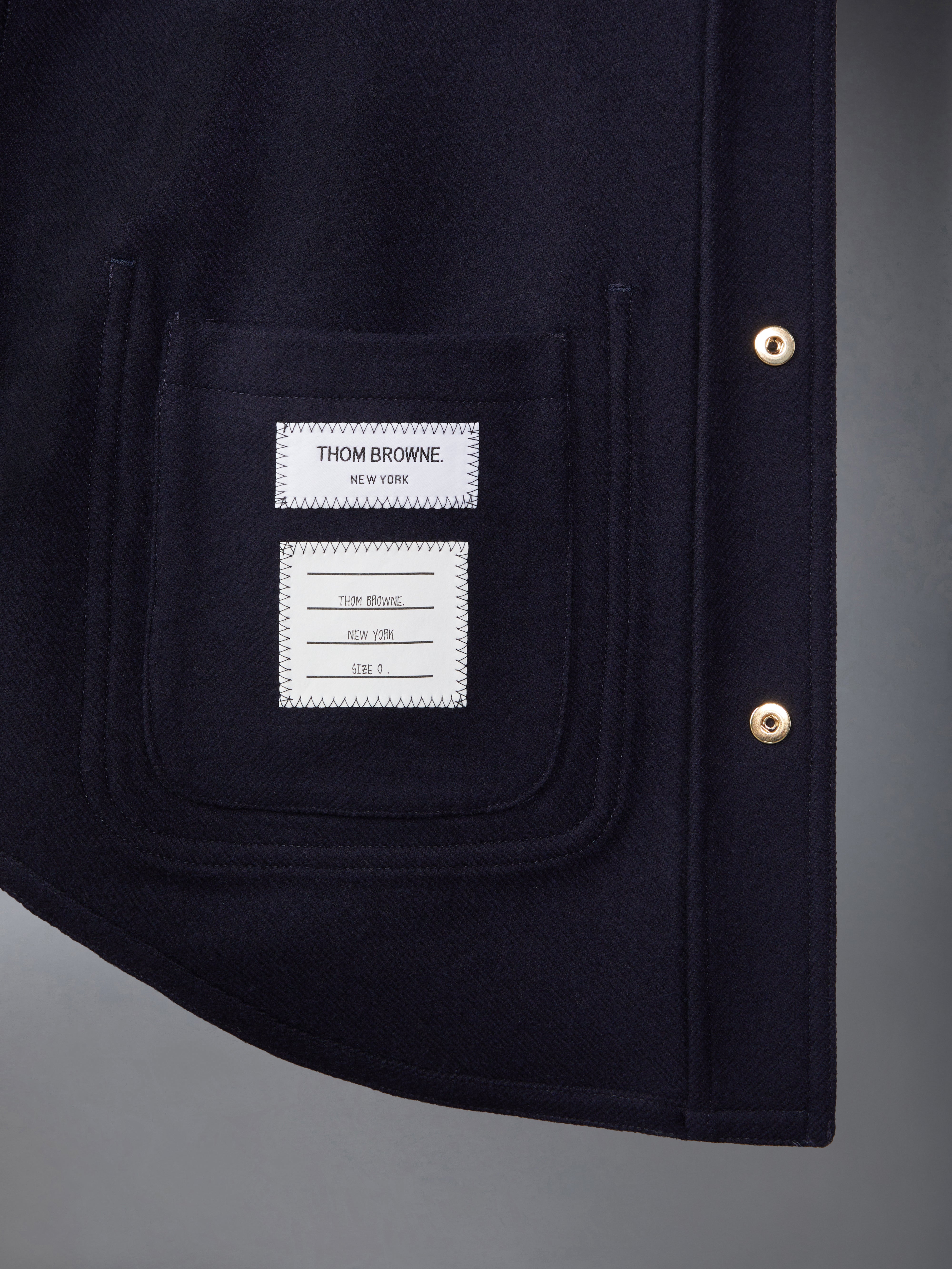 Wool Cashmere 4 Bar Utility Jacket | Thom Browne