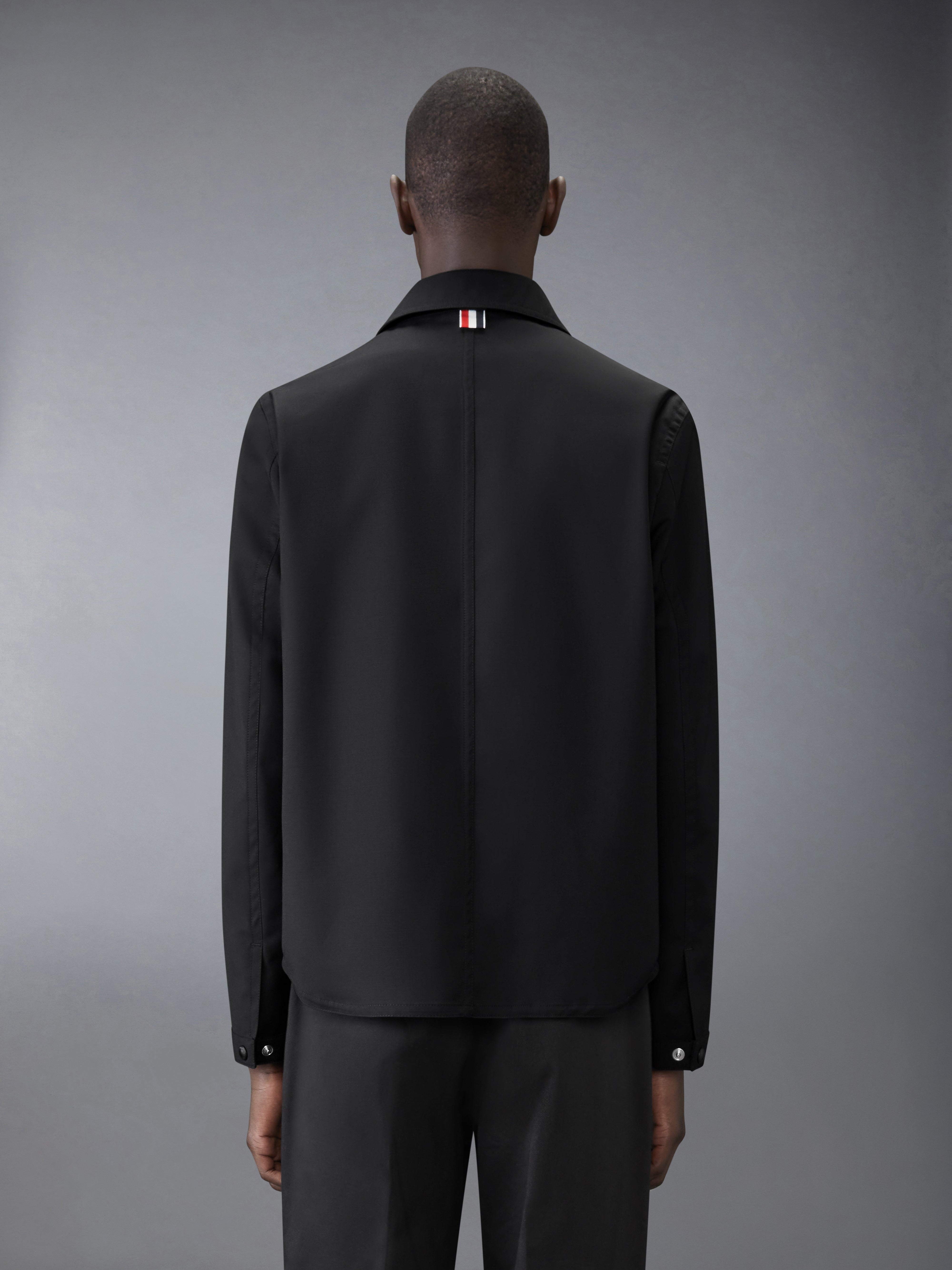 Utility Patch Pocket Jacket W/Twin Needle Stitch In 2 Layer