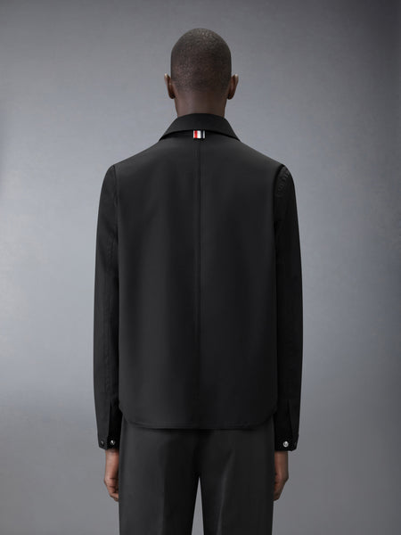 WOOL TWILL UTILITY JACKET BLACK