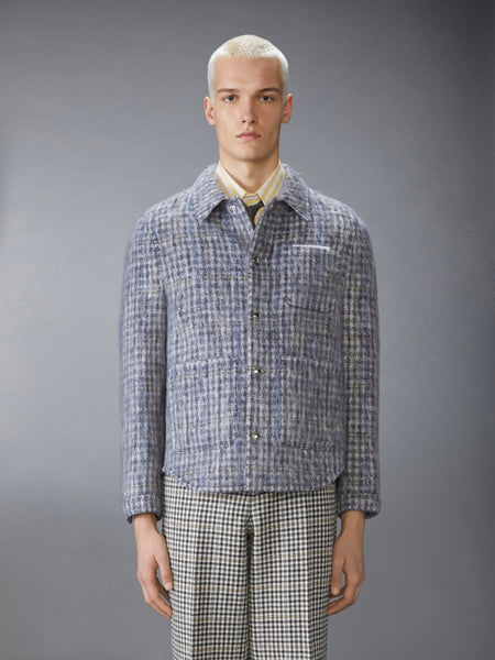 GUNCLUB CHECK HAIRY MOHAIR UTILITY JACKET