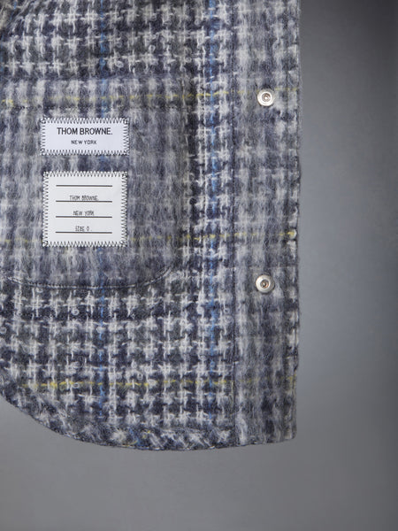 GUNCLUB CHECK HAIRY MOHAIR UTILITY JACKET