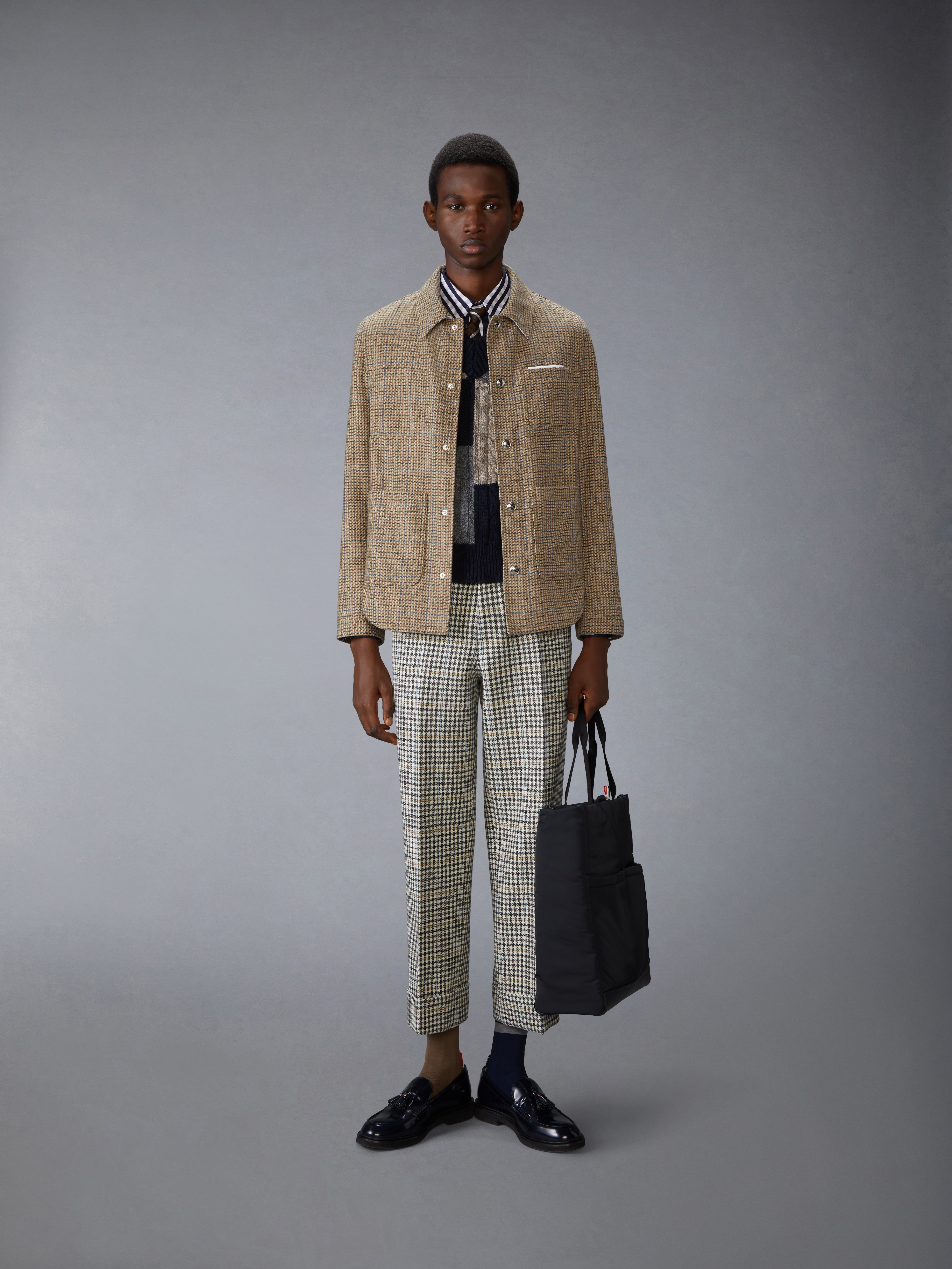 Gunclub Check Cheviot Tweed Utility Jacket | Thom Browne