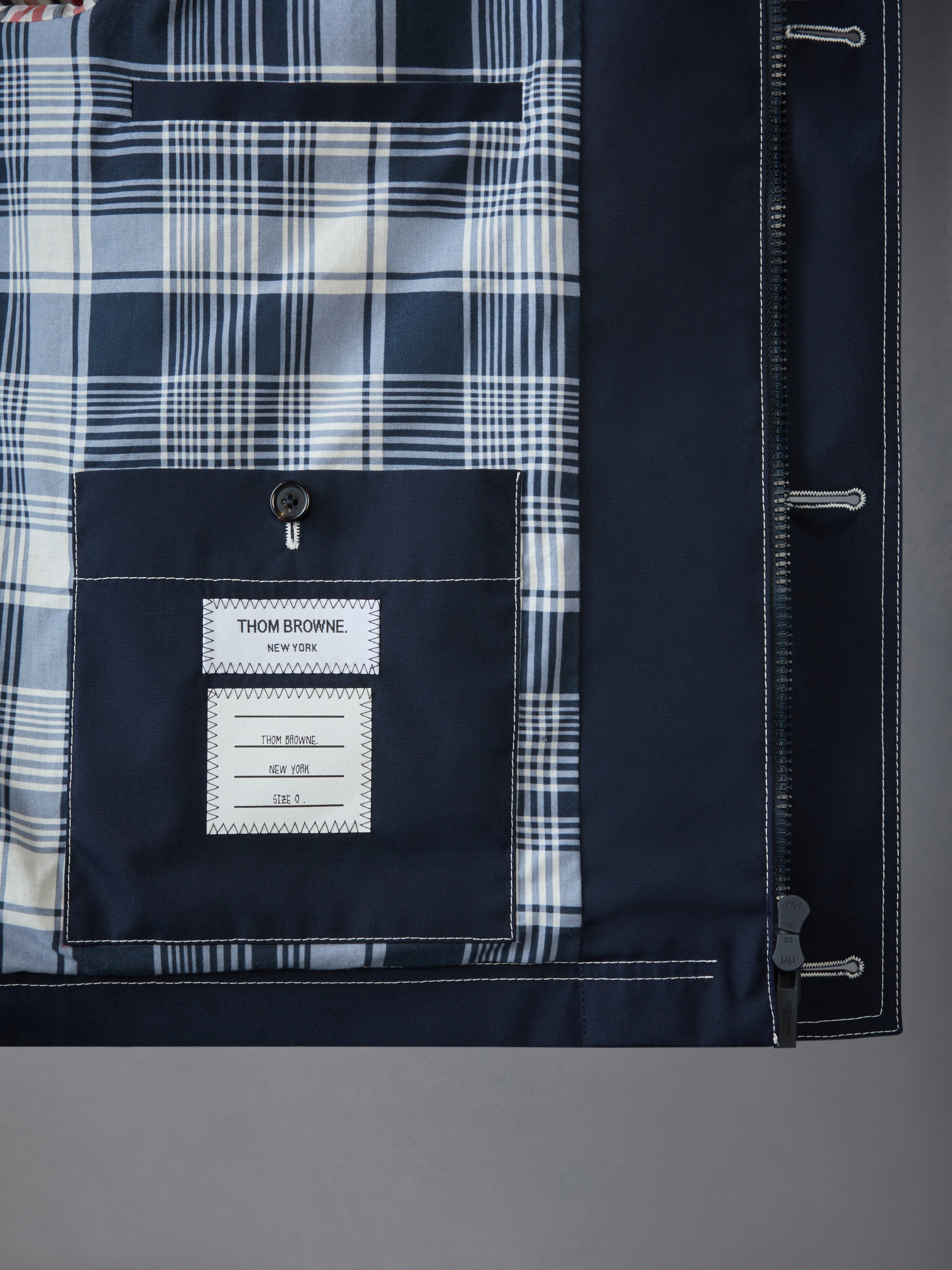 Typewriter Cloth Cropped Field Jacket | Thom Browne