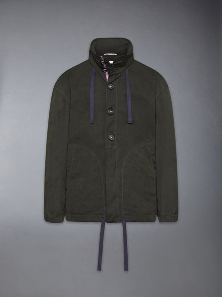 WAXED TECH HOODED ANORAK JACKET