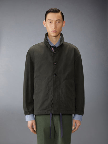 WAXED TECH HOODED ANORAK JACKET