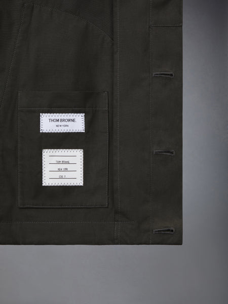 WAXED TECH HOODED ANORAK JACKET