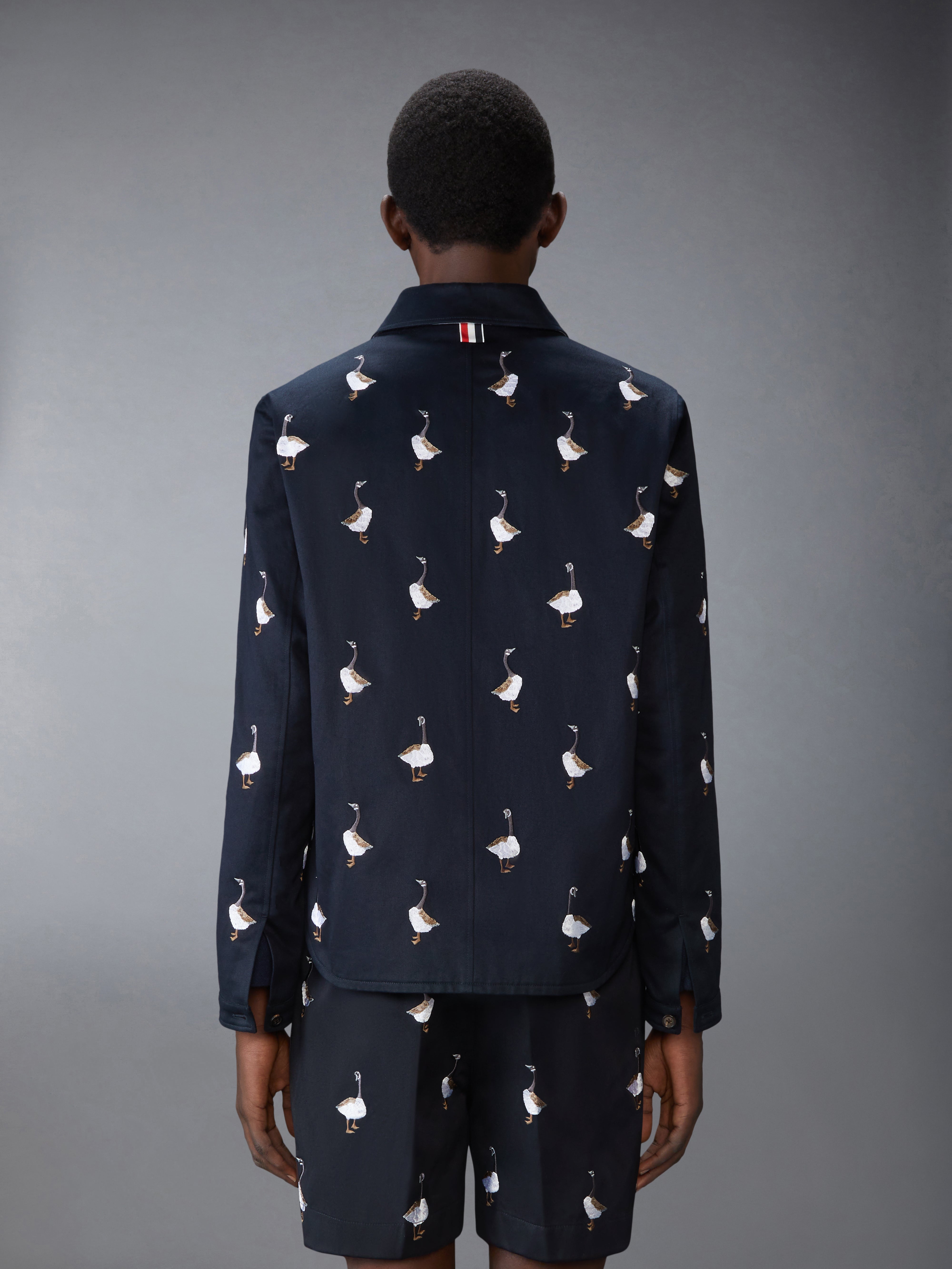 Wool Silk Pique Sack Jacket | Thom Browne