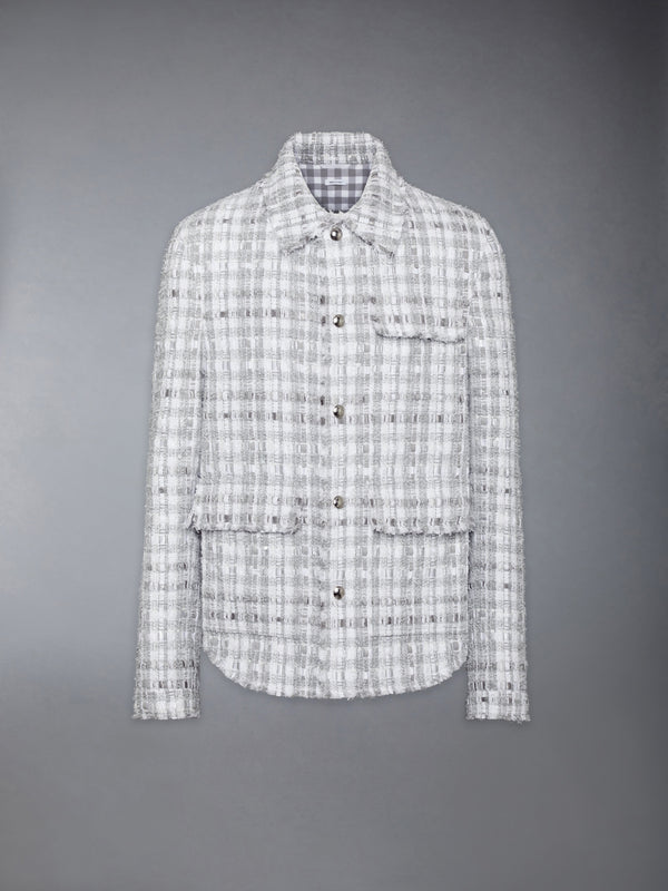 GINGHAM TWEED UTILITY JACKET - featured image