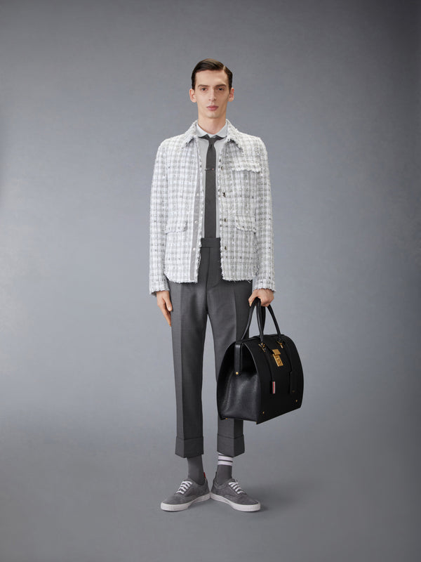 GINGHAM TWEED UTILITY JACKET - image 3