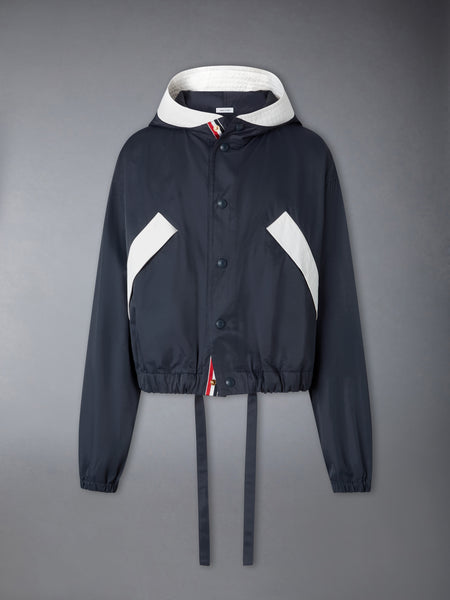 POLY TECH CROPPED PARKA NAVY