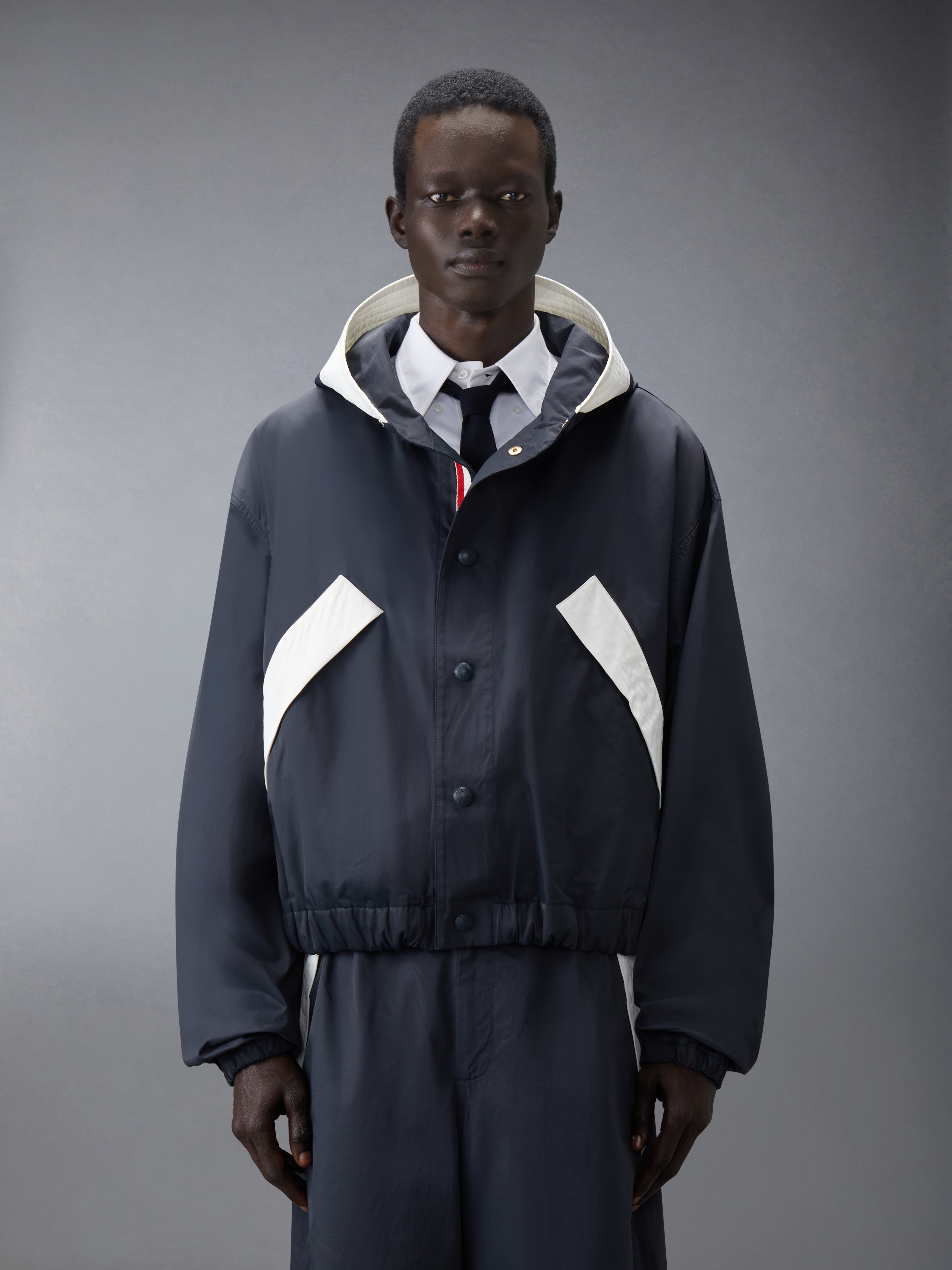 Poly Tech Cropped Parka | Thom Browne