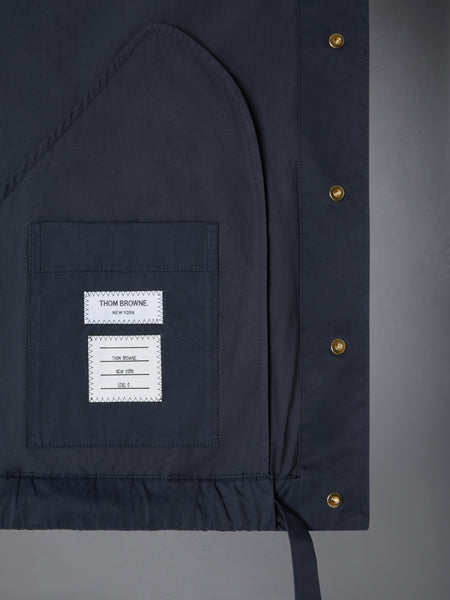 POLY TECH CROPPED PARKA NAVY