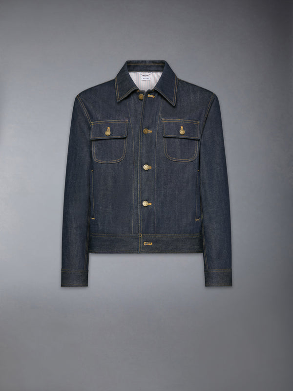 SELVEDGE DENIM BACKSTRAP UTILITY JACKET - featured image