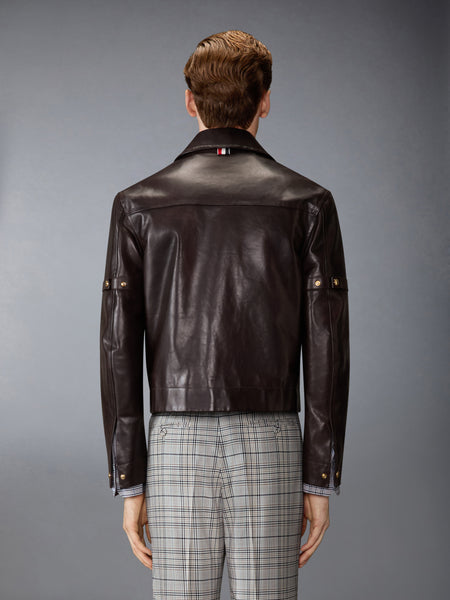 ヴィテロ ベネク バッファロー アームバンド付きジャケット ダーク ブラウン