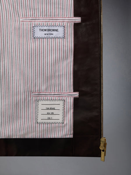 ヴィテロ ベネク バッファロー アームバンド付きジャケット ダーク ブラウン