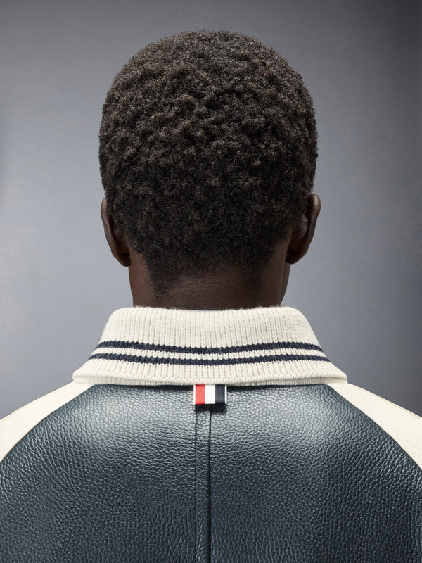 RAGLAN SLEEVE OVERSIZED LEATHER BLOUSON - image 6
