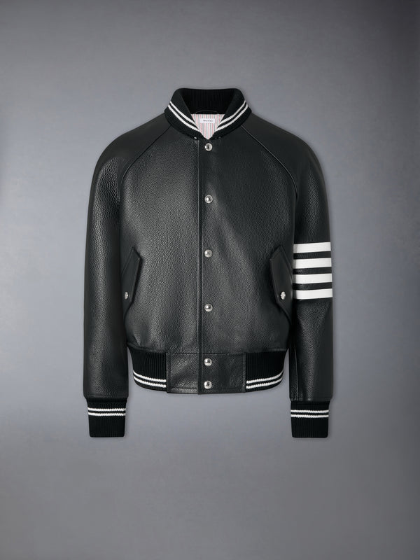 RAGLAN SLEEVE OVERSIZED LEATHER BLOUSON - featured image