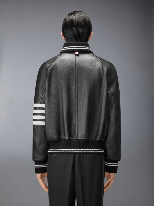 RAGLAN SLEEVE OVERSIZED LEATHER BLOUSON - image 2