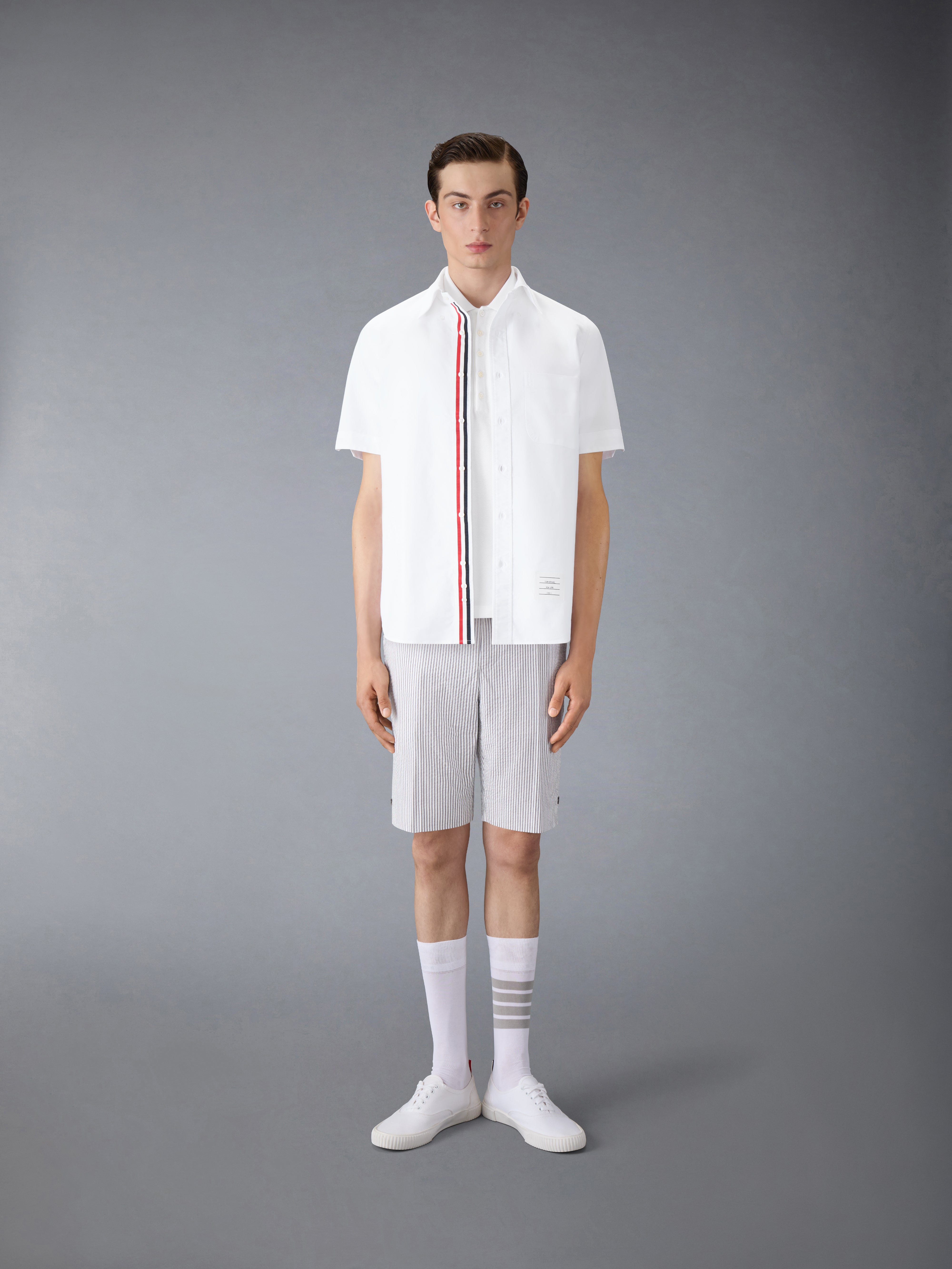 CLASSIC PIQUE 4-BAR POLO | Thom Browne