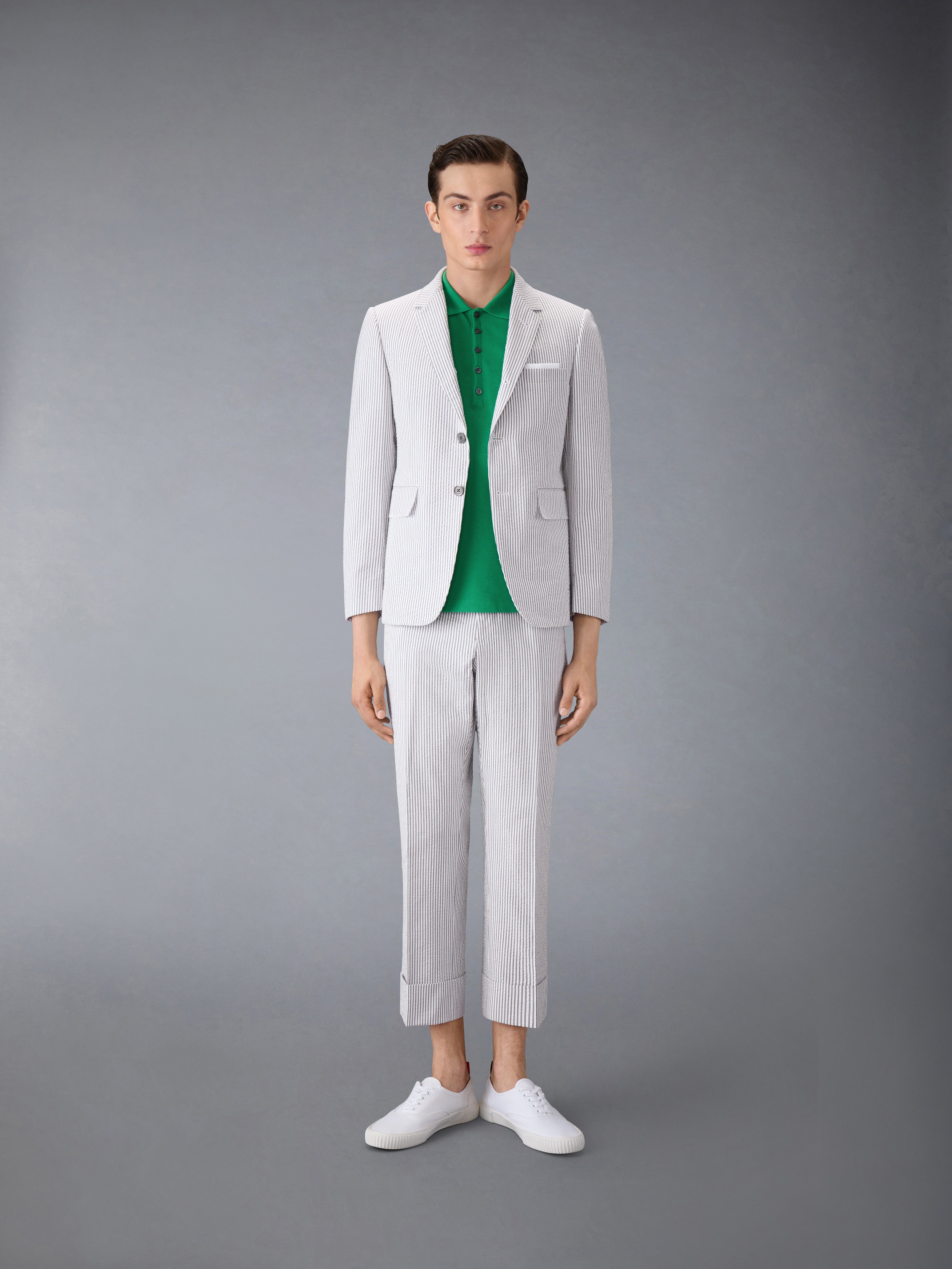 Classic Pique 4-Bar Polo | Thom Browne