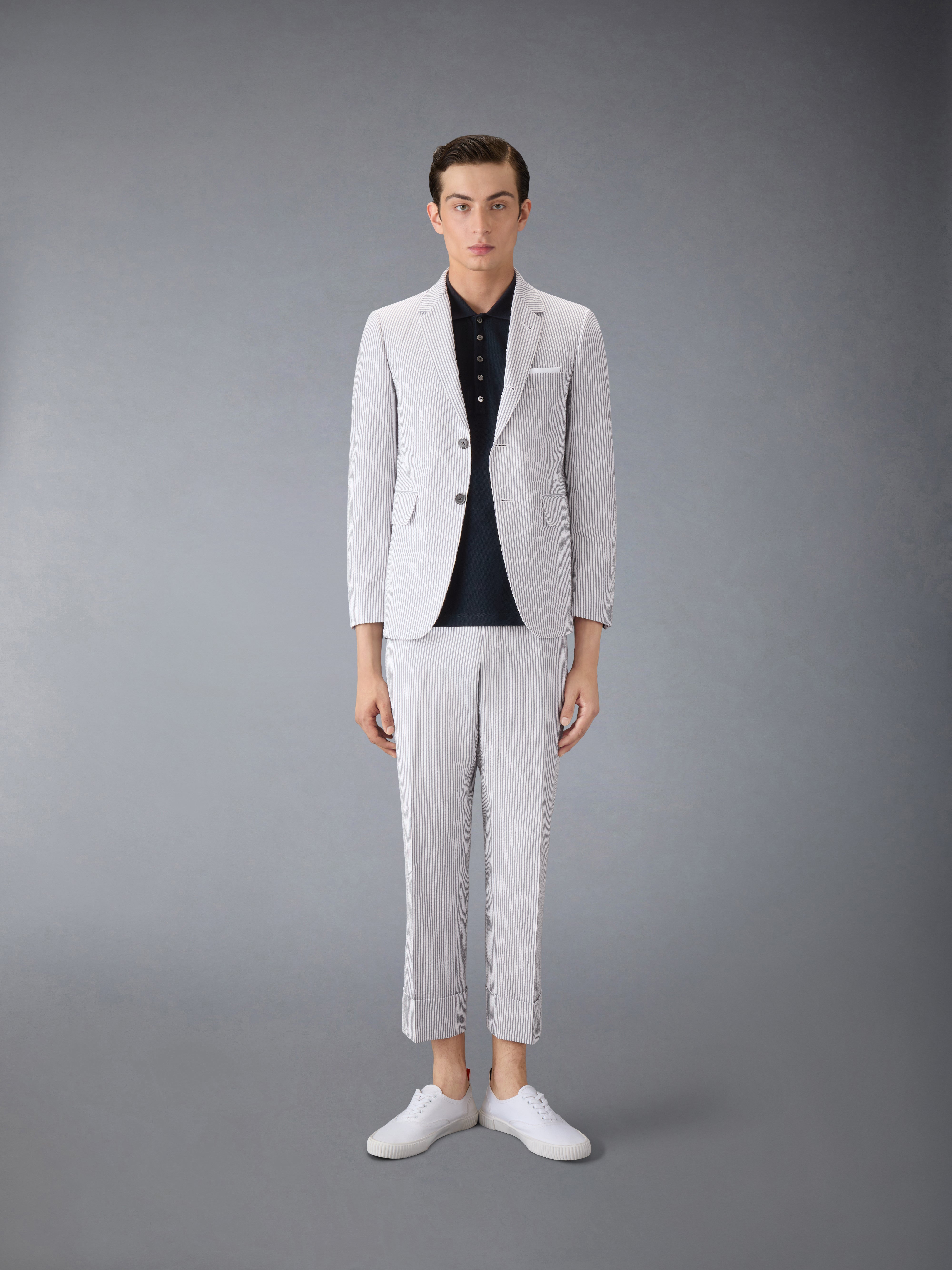 THOM BROWNE トムブラウン ストライプ ジャケットとパンツ セット トム ブラウン 公式オンラインショップ | Thom Browne