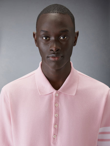 CLASSIC PIQUE 4-BAR SHORT SLEEVE LT PINK