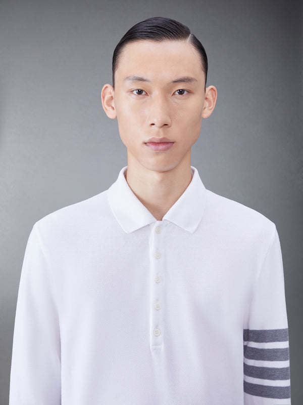 クラシック ピケ 2003 4-BAR 長袖ポロシャツ - image 4