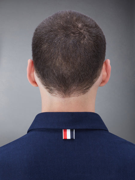 RWB ストライプ ジャージー ポロシャツ ネイビー