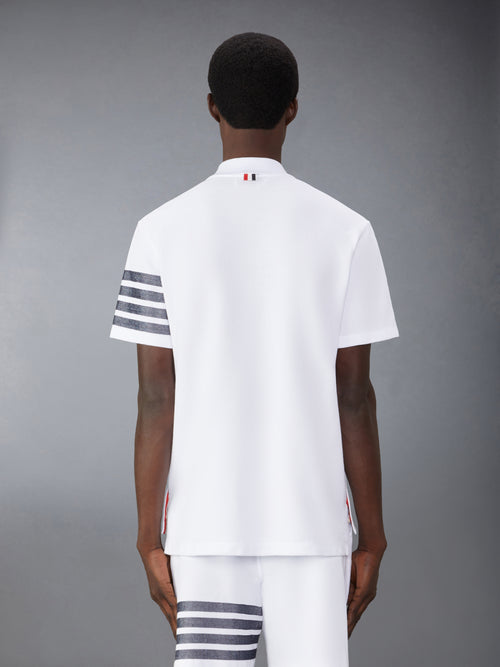 Cotton Pique 4 Bar Polo | Thom Browne