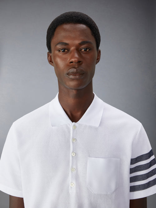Cotton Pique 4 Bar Polo | Thom Browne