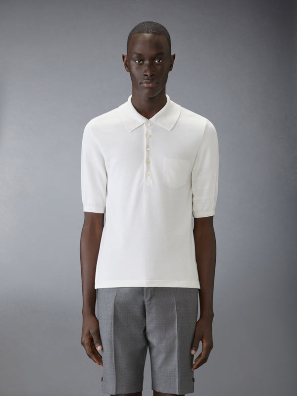 SILK PIQUE POCKET POLO - image 1
