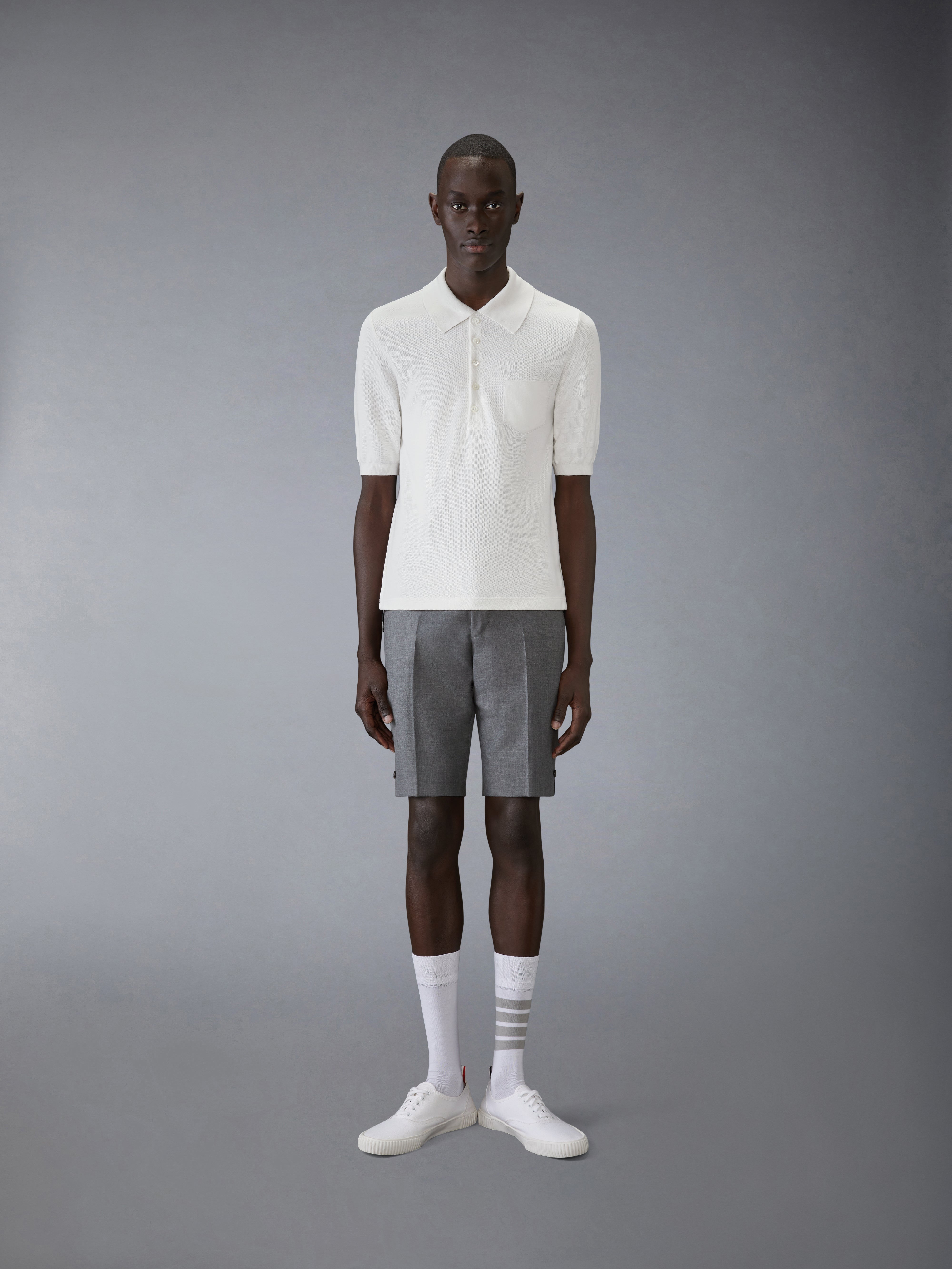 シルク ピケ ポケット ポロシャツ | Thom Browne