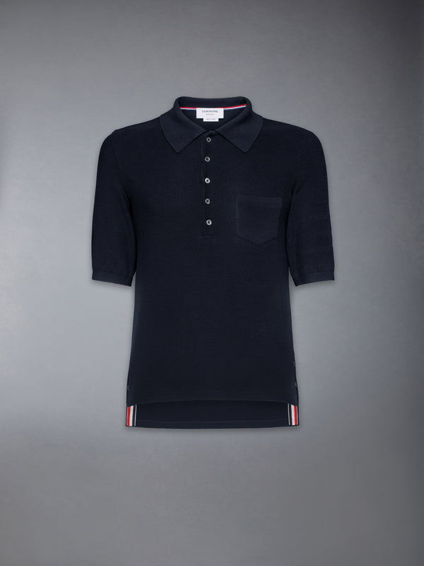 SILK PIQUE POCKET POLO - featured image
