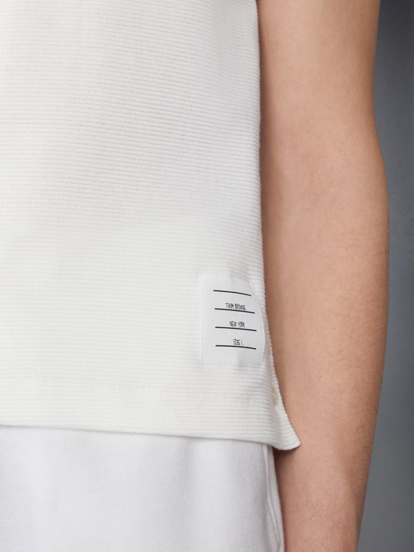 COTTON WAFFLE RIB CUFF POLO - image 5