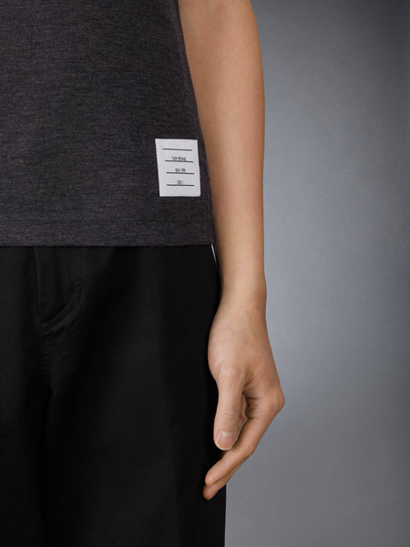 WOOL JERSEY 4-BAR POLO
