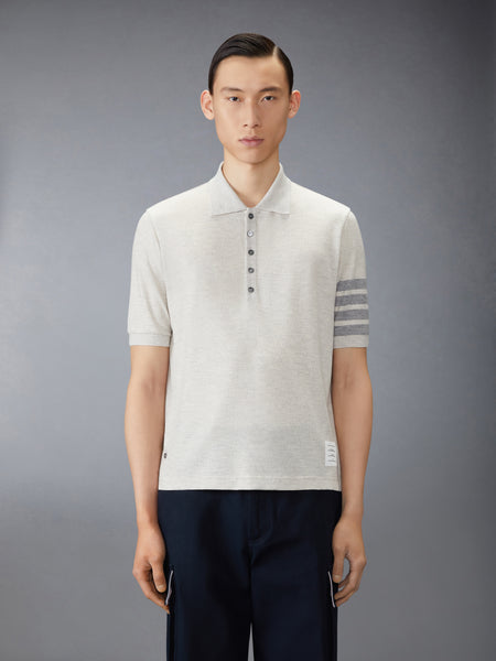 WOOL JERSEY 4-BAR POLO