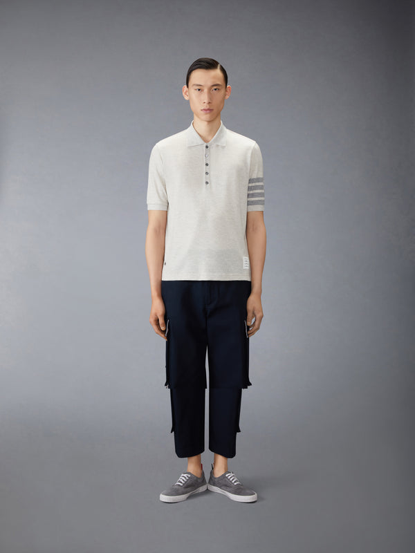 WOOL JERSEY 4-BAR POLO - image 3