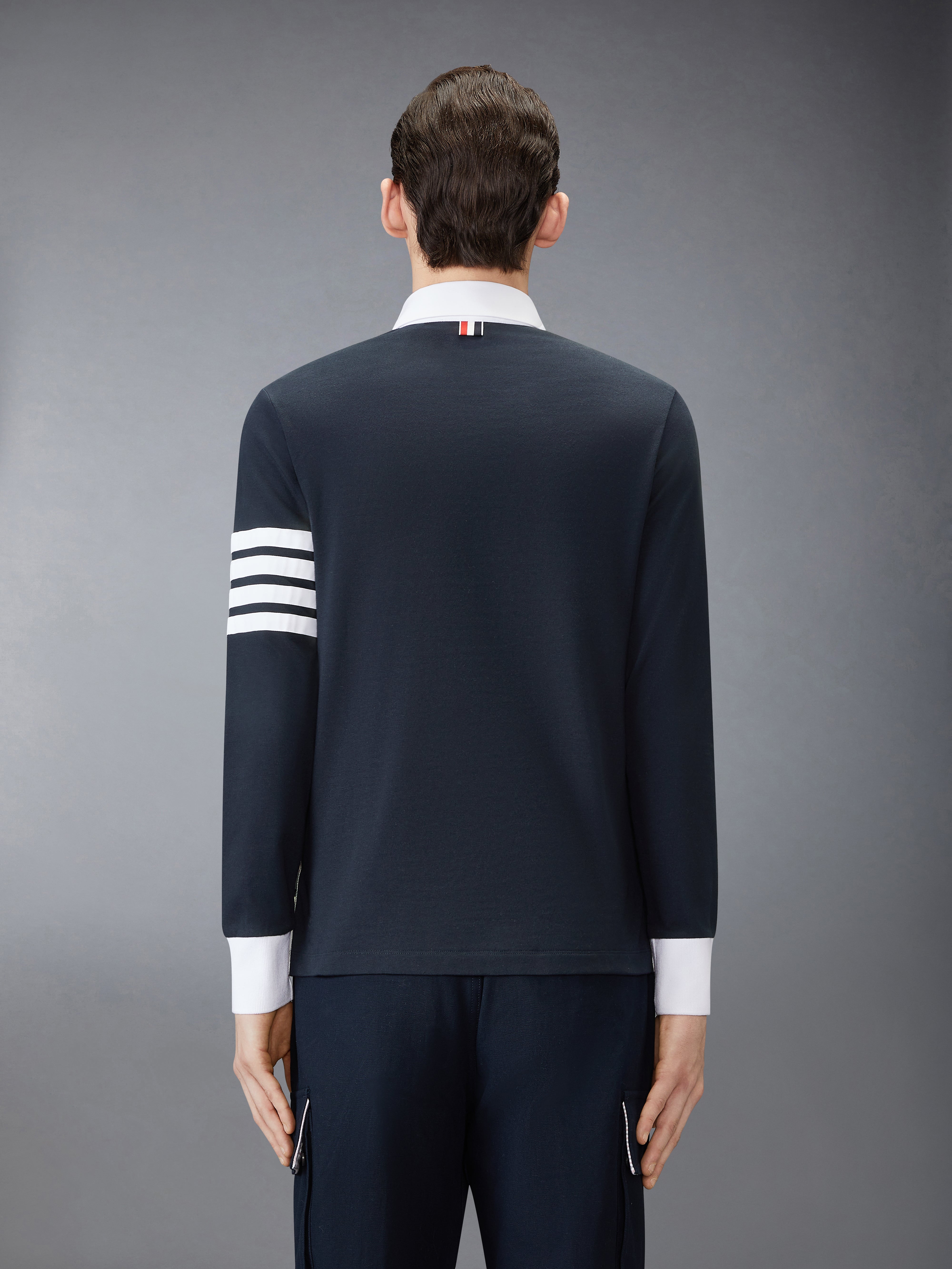 トップス Thom Browne 4bar Tonal rugby cutsew 2 Jersey 4-Bar Rugby Polo | Thom Browne