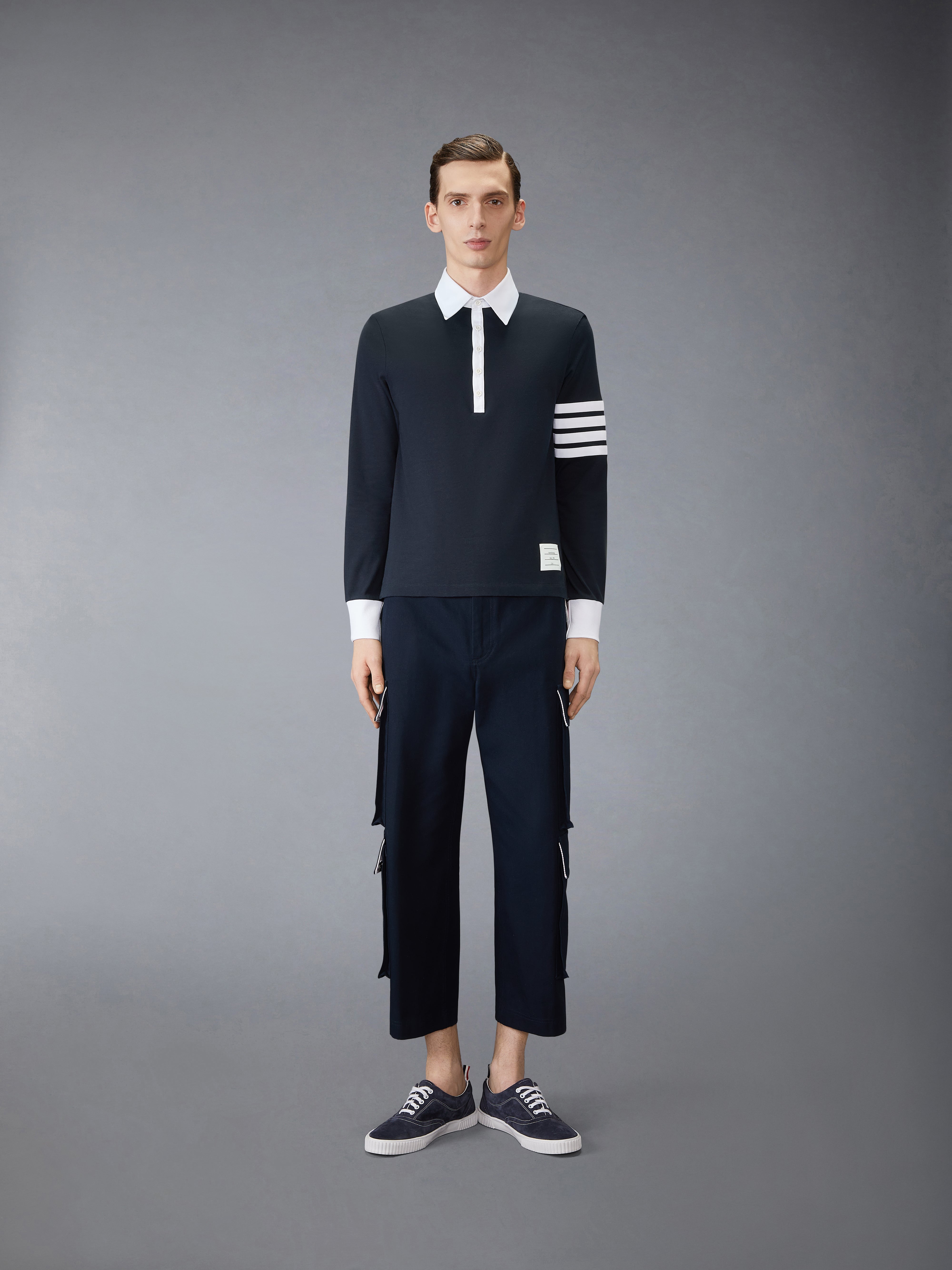 Jersey 4-Bar Rugby Polo | Thom Browne