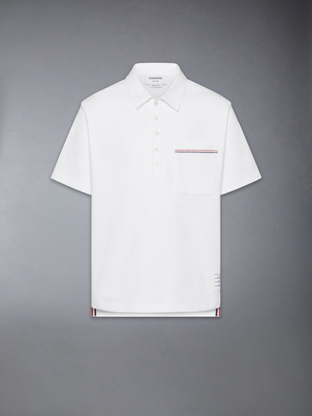 JERSEY RWB STRIPE OVERSIZED POLO