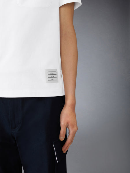 JERSEY RWB STRIPE OVERSIZED POLO