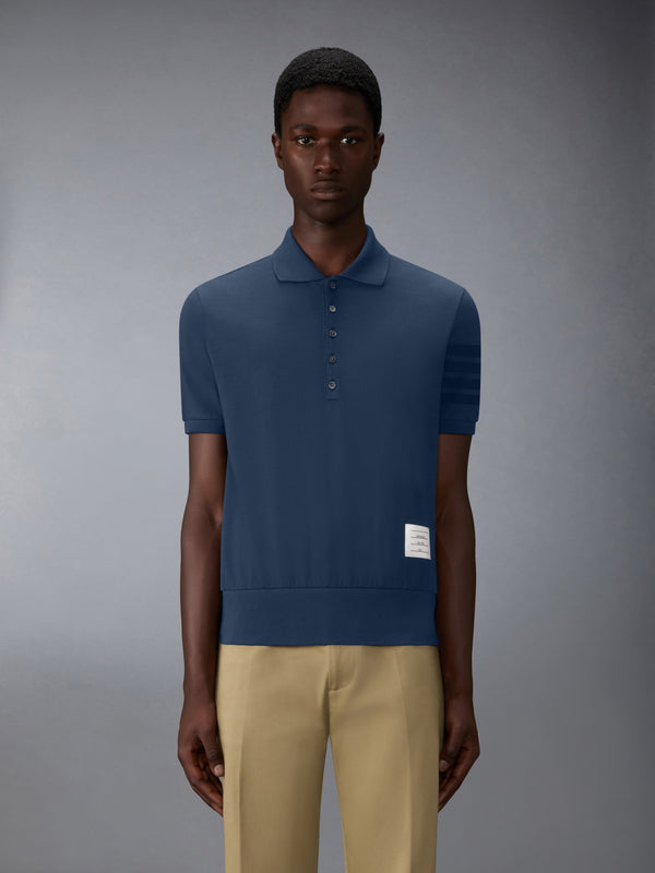 GARMENT OVERDYED JERSEY 4-BAR POLO - image 1