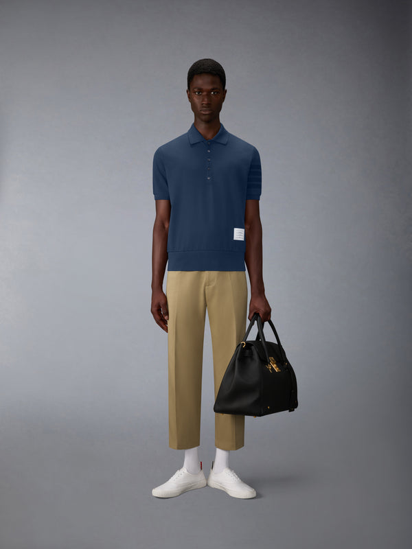 GARMENT OVERDYED JERSEY 4-BAR POLO - image 3