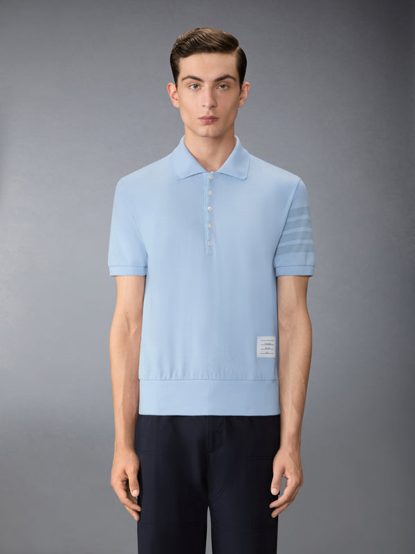 GARMENT OVERDYED JERSEY 4-BAR POLO - image 1