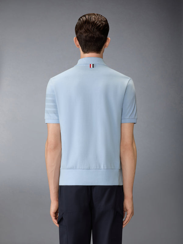 GARMENT OVERDYED JERSEY 4-BAR POLO - image 2