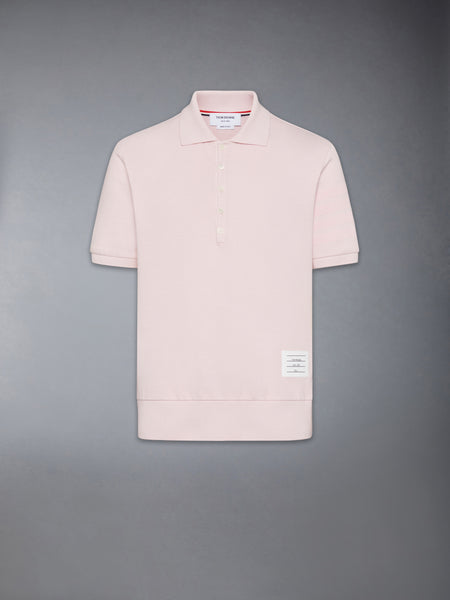 GARMENT OVERDYED JERSEY 4-BAR POLO LT PINK