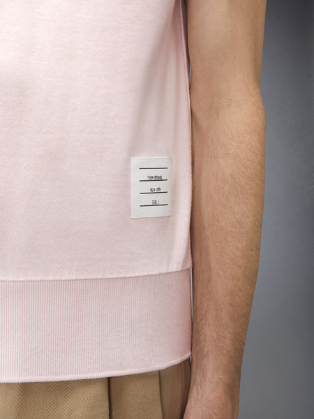 GARMENT OVERDYED JERSEY 4-BAR POLO LT PINK